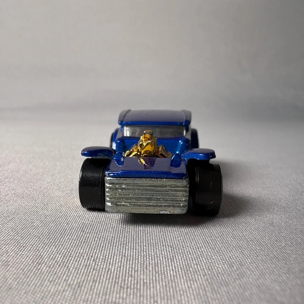 Hot Wheels Vintage Series The Demon Blue Metallic Flames Gold Engine Diecast Car